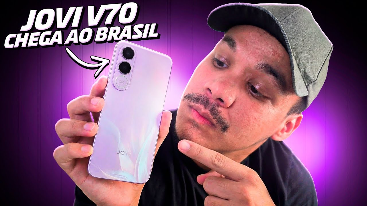 JOVI lança V70 5G no Brasil com câmera de 200 MP e bateria de alta capacidade